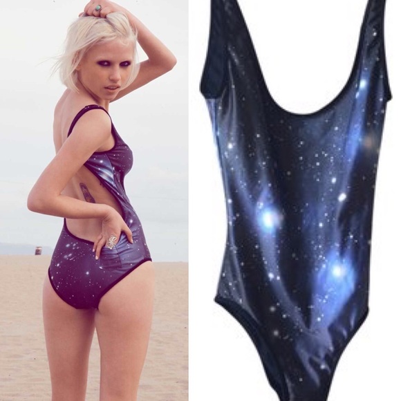 galaxy one piece swimsuit